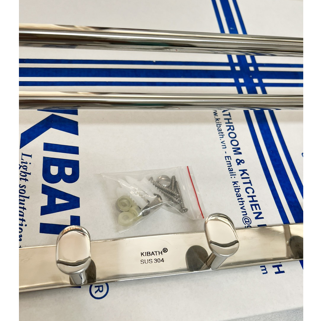 Máng khăn đa năng Kibath Inox SUS 304, KB-912