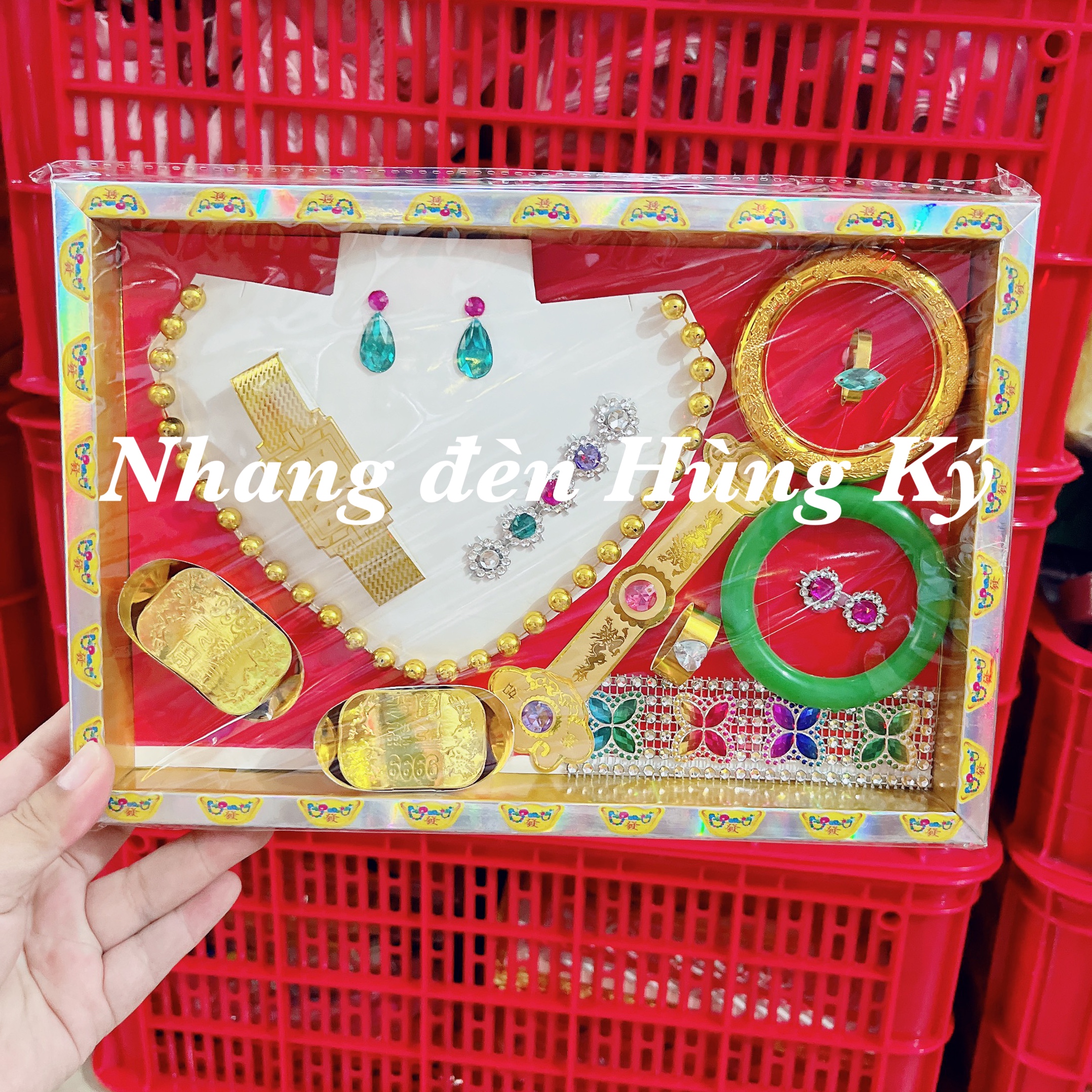 Hàng mã (vàng mã) hộp trang sức nam nữ giấy