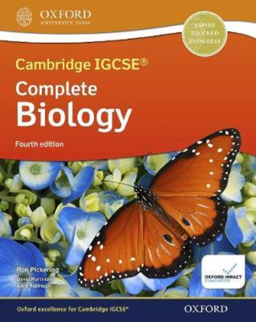 Sách - Cambridge IGCSE (R) & O Level Complete Biology: Student Book Fourth Edit by Ron Pickering (UK edition, paperback)