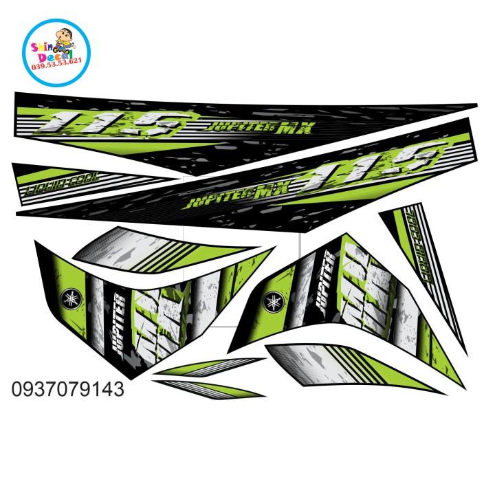 Tem rời jupiter MX xanh đen