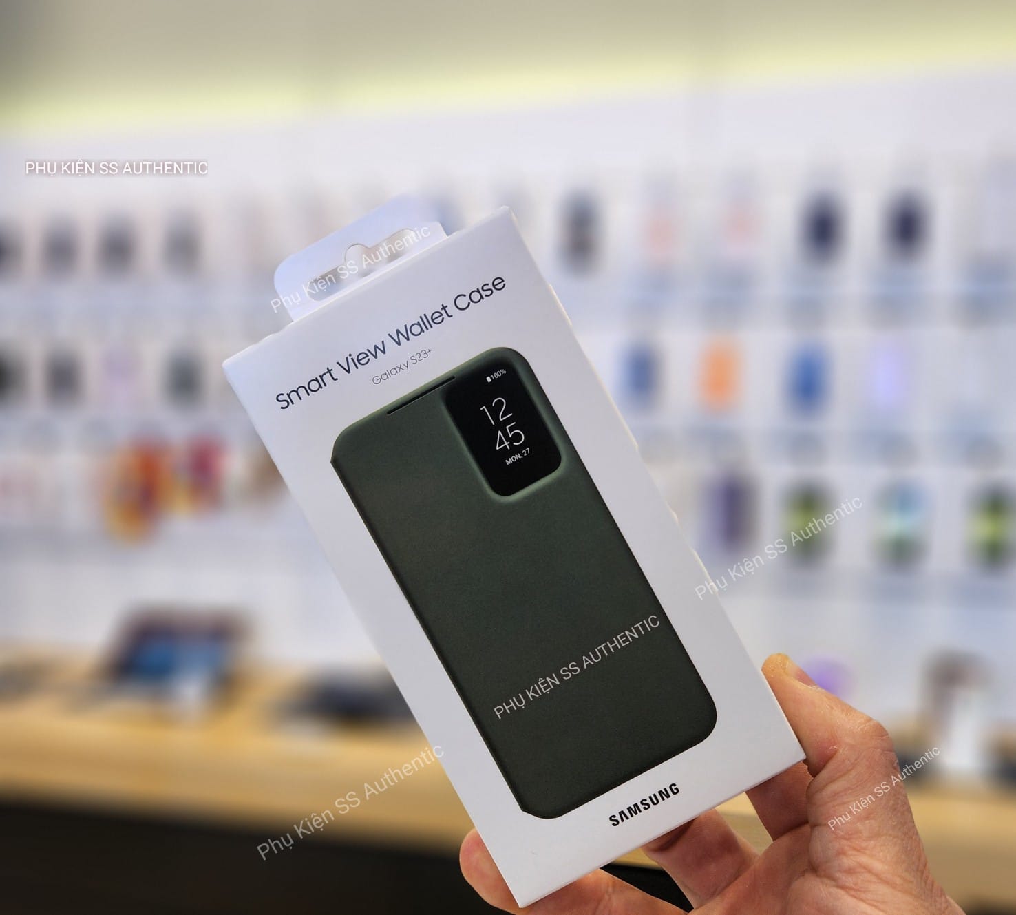 Bao da Samsung Smart View S23 Plus màu Xanh - Hàng Chính hãng