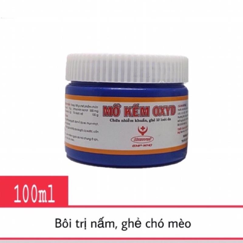 [ THÚ Y ] 1 lọ mỡ kẽm OXYD Mỡ bôi vết thương ngoài da Chữa nhiễm khuẩn, ghẻ lở, loét da cho chó mèo