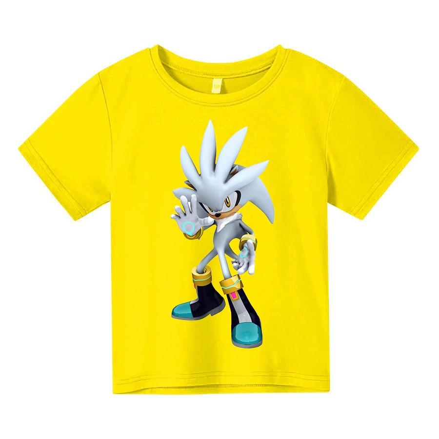 Áo thun trẻ em Sonic Bạc SIêu Cool, Có size người lớn, King Cotton