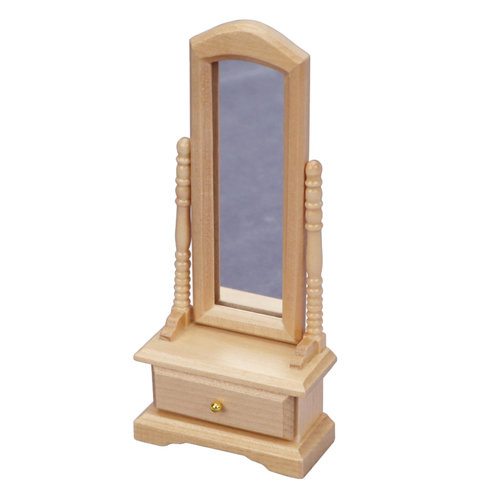1:12 Dollhouse Miniature  Mirror Bedroom Furniture Toys for Girls