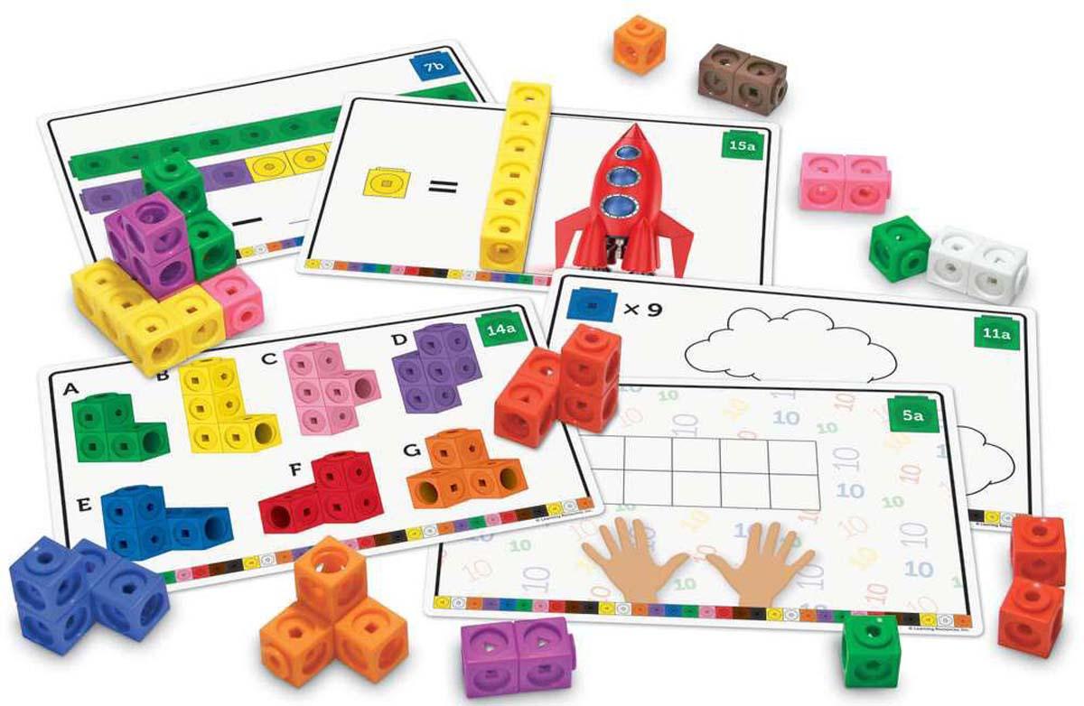 Bộ học toán - MathLink Cubes Early Math Activity Set (115 chi tiết)