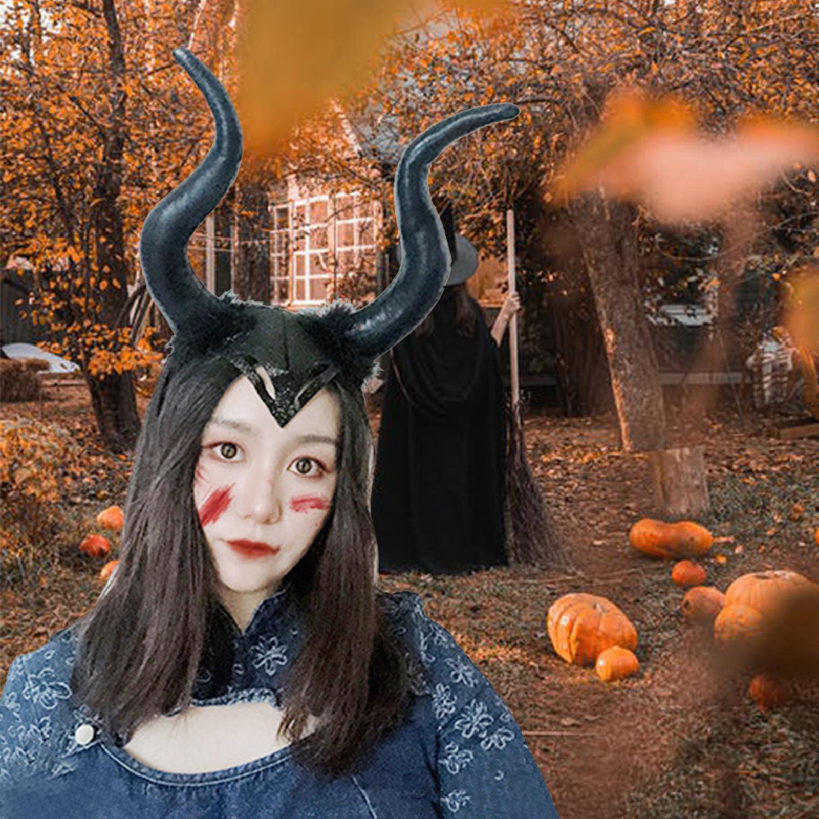 Băng Đô Sừng Ác Ma Hóa Trang Halloween