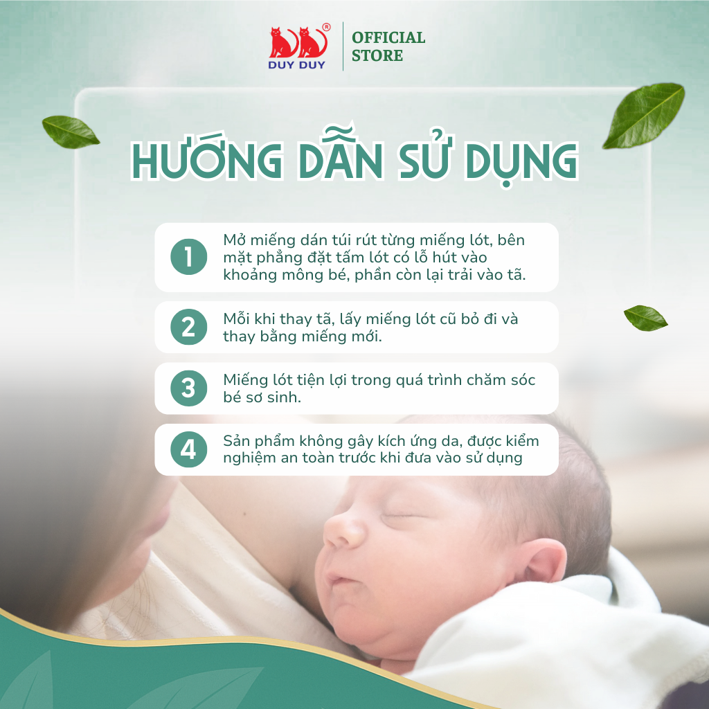 Tấm lót sơ sinh Akari bột giấy tự nhiên 30 miếng + free 5 miếng (22x22cm) khô thoáng mát cho bé
