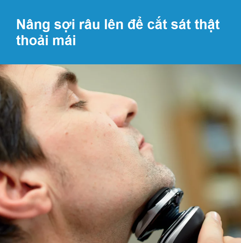Máy cạo râu khô và ướt Philips Norelco S5290/88, Series 5000 có đầu tỉa để tỉa tóc mai và ria mép - HÀNG NHẬP KHẨU