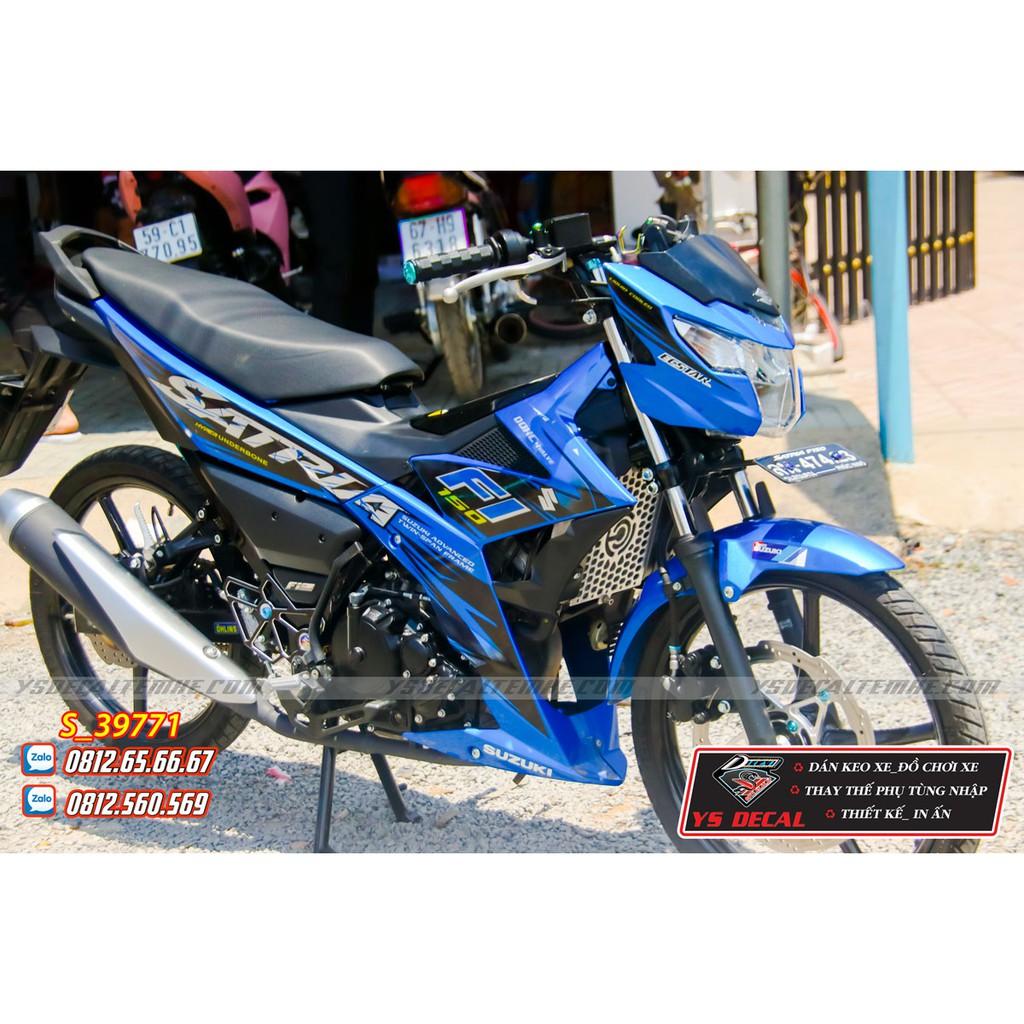 Tem rời Raider, Satria Fi xanh đen