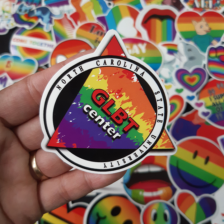 Bộ Sticker dán cao cấp chủ đề CẦU VỒNG LGBT - Dùng dán Xe, dán mũ bảo hiểm, dán Laptop, dán đàn...