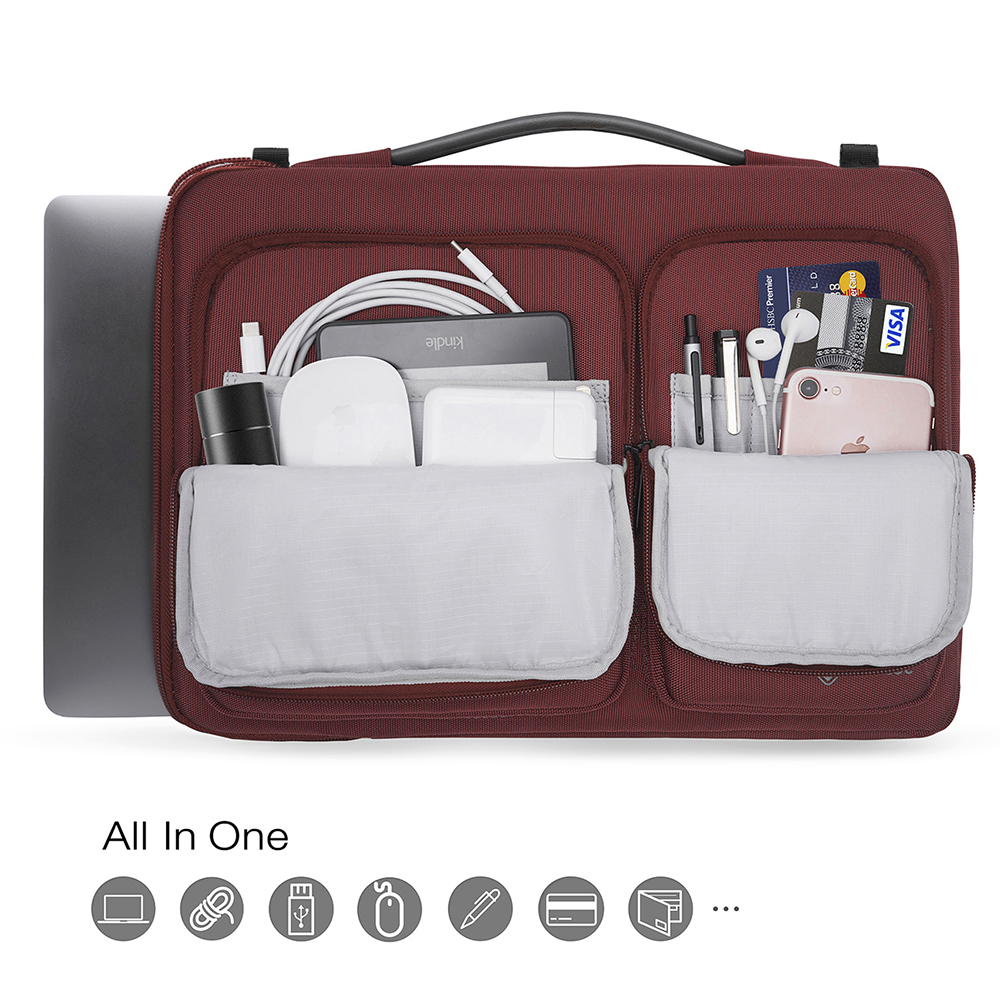 Túi đeo Tomtoc USA Versatile 360 Shoulder Bags cho Macbook Pro 15 - Màu đỏ, Hàng chính hãng