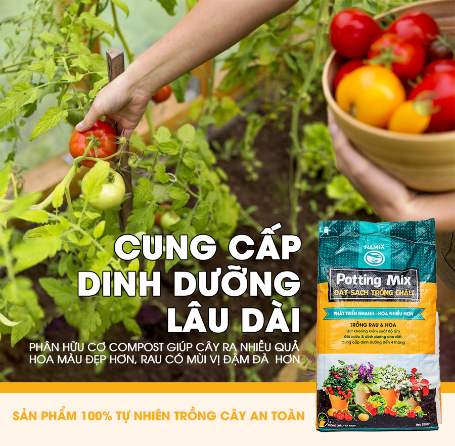 Đất trồng rau và hoa Namix (All Purpose Potting Mix)