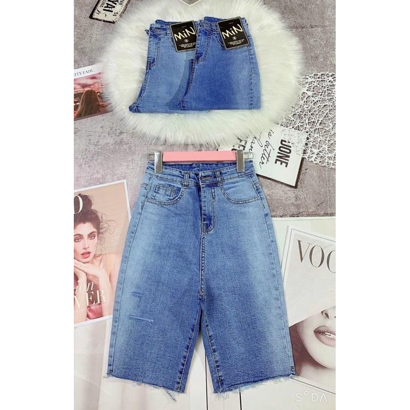 Quần jeans ngố co giãn cao cấp -T
