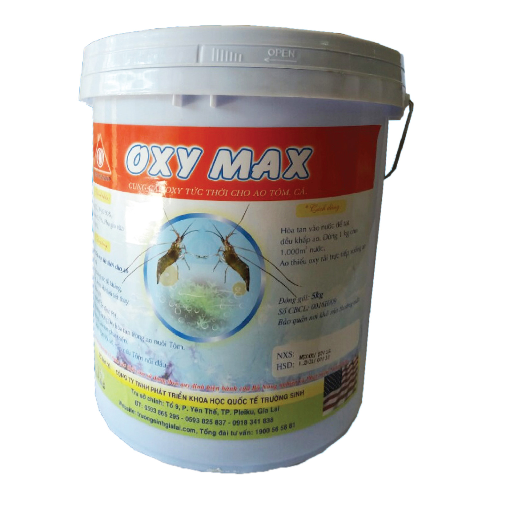 OXY MAX - CUNG CẤP OXY TỨC THỜI CHO AO TÔM, CÁ