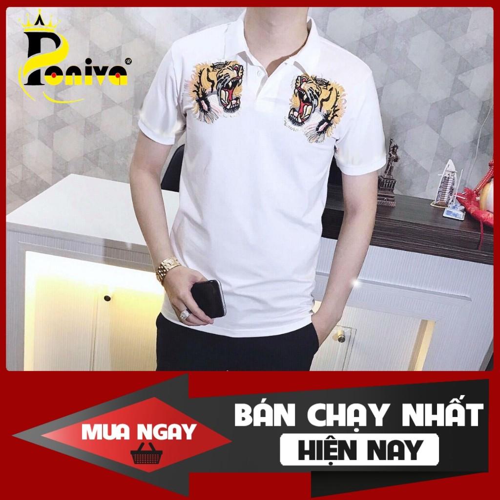 Áo Thun Nam Thêu Họa Tiết Hổ Cực Ngầu