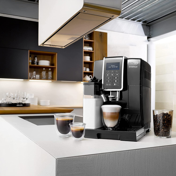 Máy pha cafe Delonghi ECAM350.55.SB - Sản xuất tại Rumani - Áp suất bơm : 15(bar) - Hàng chính hãng