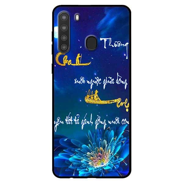Ốp lưng dành cho Samsung Galaxy A21 mẫu Mẫu Đơn Cha Mẹ