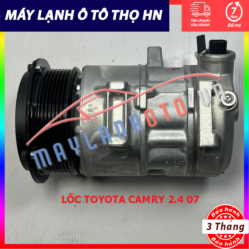 Lốc điều hòa (block,máy nén) Toyota Camry 2.4 - Hiace - RAV4 2007 2008 2009 2010 Denso Nhật 07 08 09 10