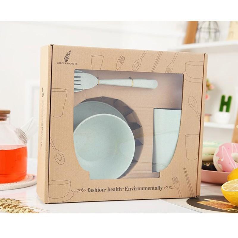 Bộ 6 món ly chén muỗng nĩa dĩa đũa