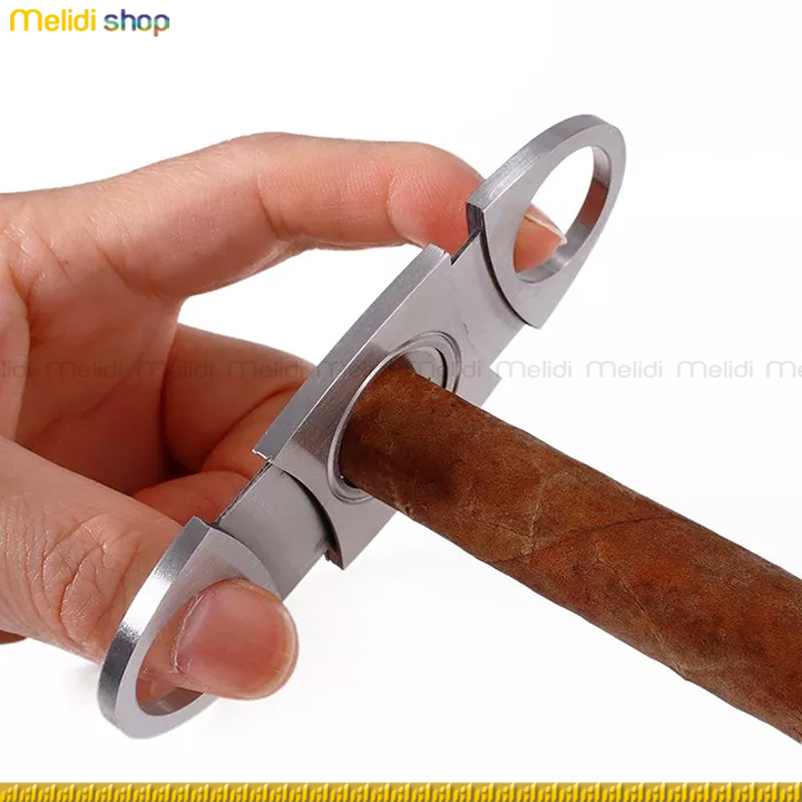 LEGAN NATO - Dao Cắt Cigar Lưỡi Tròn Cao Cấp, Tích hợp 2 Đục Tiện Lợi Cho Người Chơi Golf, Thể Thao, Làm Quà Biếu, Lưu Niệm Cutter