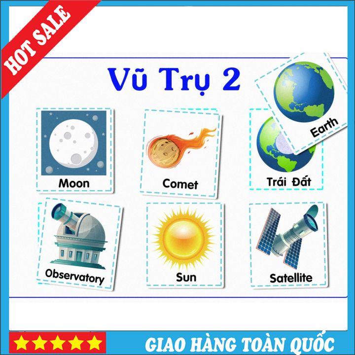 Monsi Edu Học Liệu Dính Dán Bộ Trái Đất &amp; Hành Tinh 13 chủ đề Montessori 13M