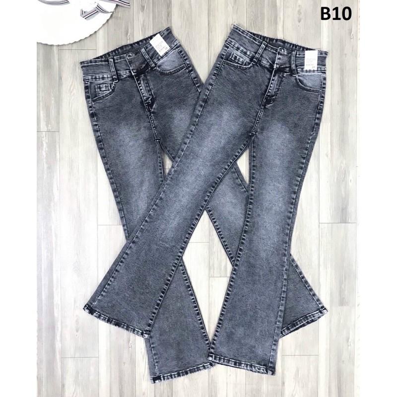 Quần Jeans Nữ Ống Loe Dài