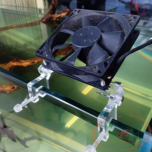 Chân quạt mica DIY kẹp thành hồ chân gắn quạt chế làm mát bể thủy sinh cá tép