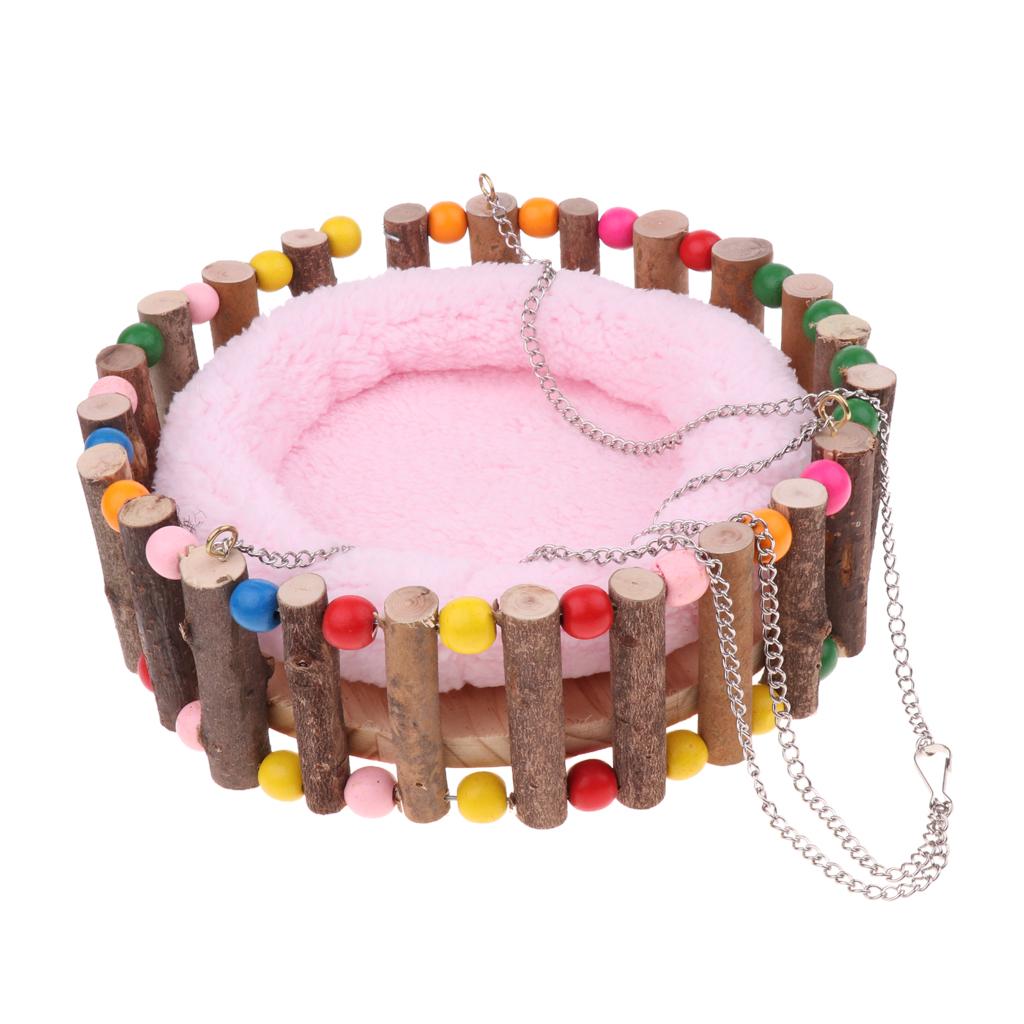 Hamster Squirrel Cage Hammock Hanging Nest Bed Small Animal Toy Random S