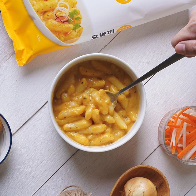 Combo 3 Cốc Bánh Gạo Hàn Quốc YOPOKKI Vị Xốt Bơ Hành