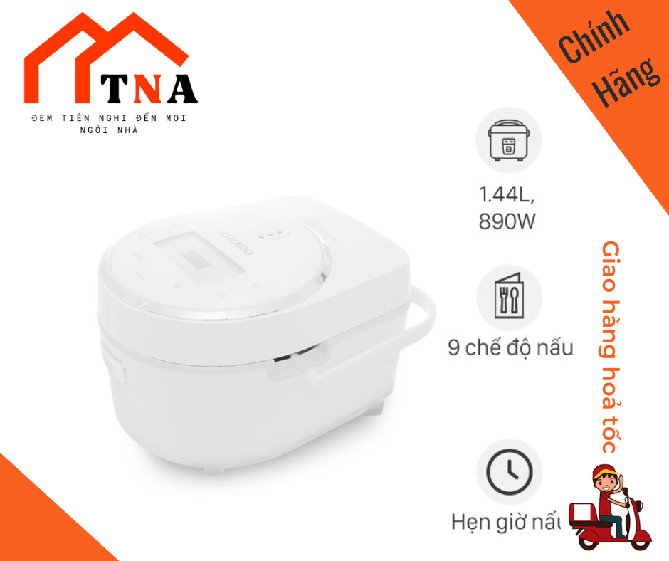 Nồi Cơm Điện Tử Cuckoo Cảm Ứng CR-0810F 1.44L 1.44 Lít - Công Nghệ Nấu 3D - Hàng Chính Hãng