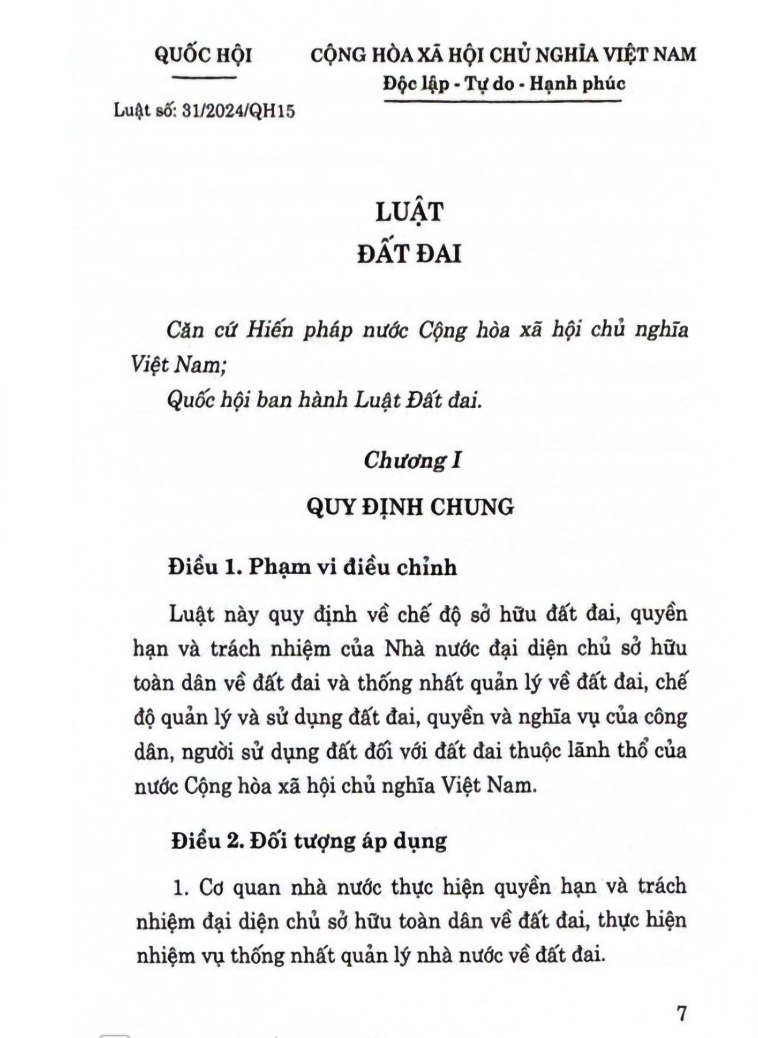 Luật Đất đai (năm 2024)