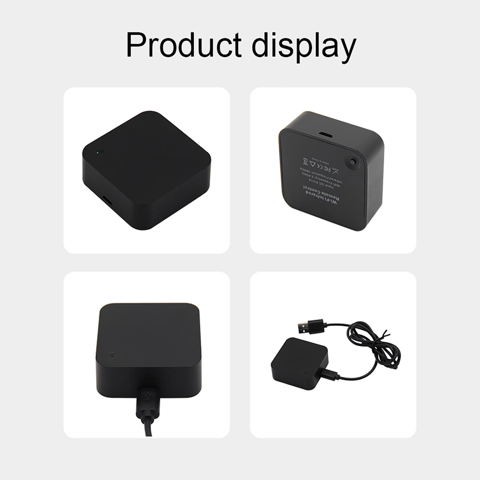 Smart WiFi IR Remote Control WiFi Enabled Infrared Universal Remote Controller For Air Conditioner TV DVD Fan Using Tuya Smart Life APP Compatible with Alexa Google Home IFTTT Voice Control