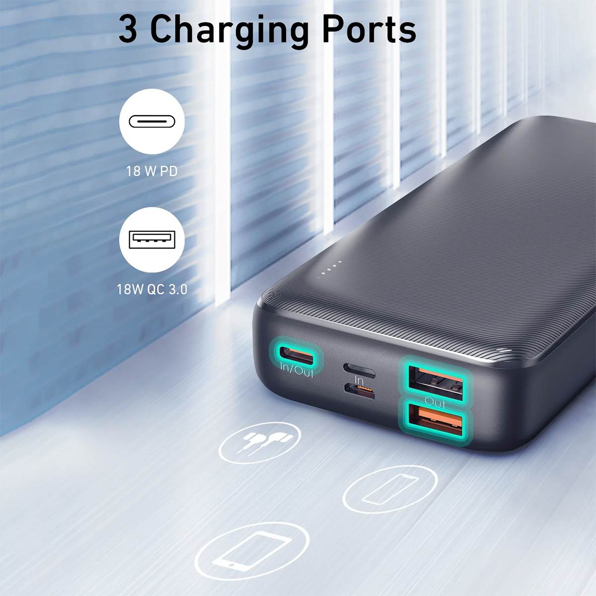 PIN DỰ PHÒNG 20.000MAH AUKEY BASIX PLUS PB-N74S - HÀNG CHÍNH HÃNG