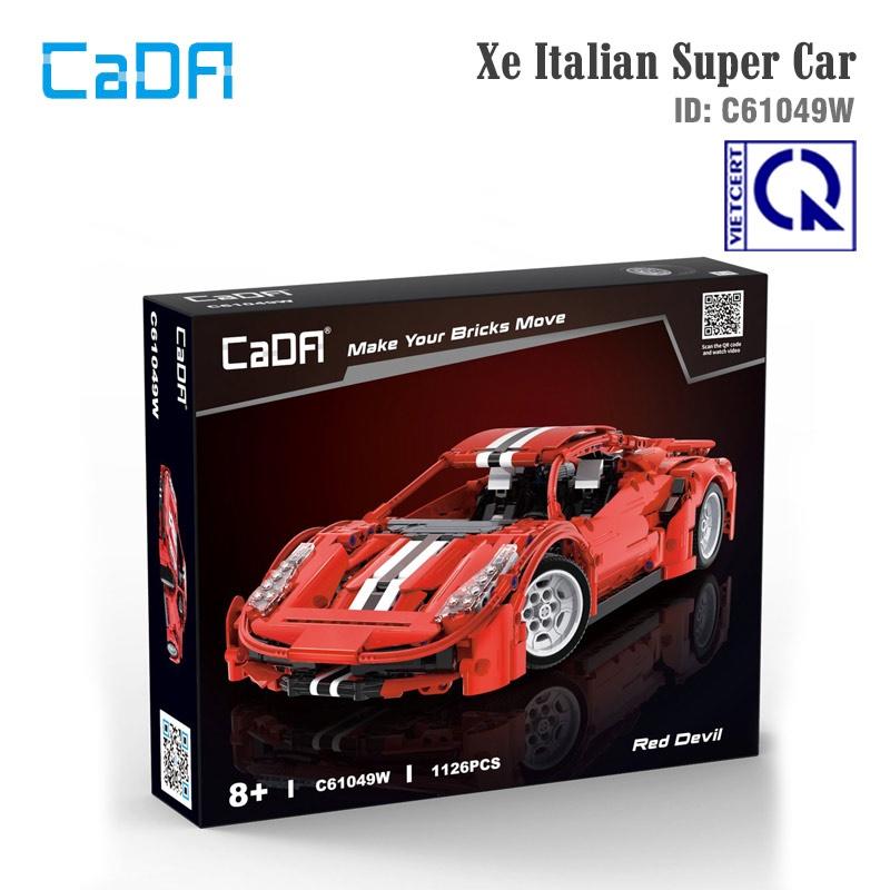 Đồ Chơi Lắp Ráp Xếp Hình Điều Khiển Từ Xa Xe Italian Super Car – CADA C61049W tỷ lệ 1:12