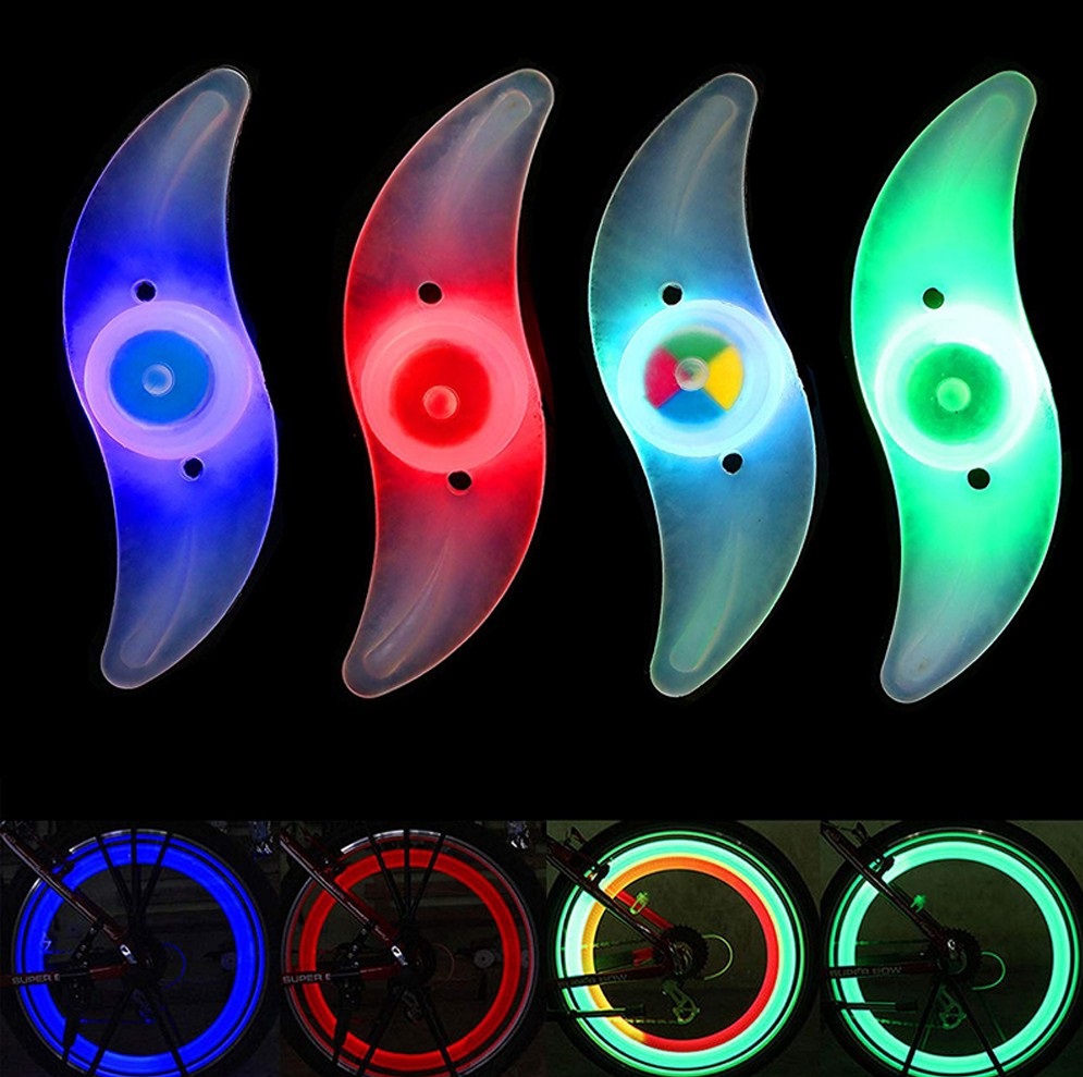 Đèn LED gắn căm xe đạp, chống thấm nước, dễ gắn vào xe - Hàng chính hãng