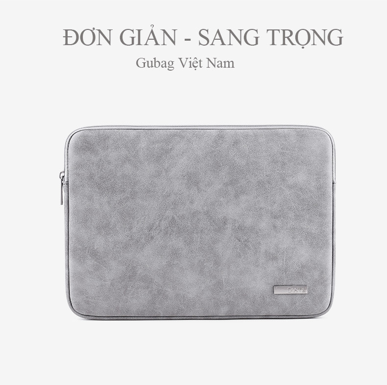 Túi chống sốc macbook cao cấp Gubag lót dày, công nghệ giảm chấn bảo vệ laptop, chống va đập máy tính an toàn hiệu quả
