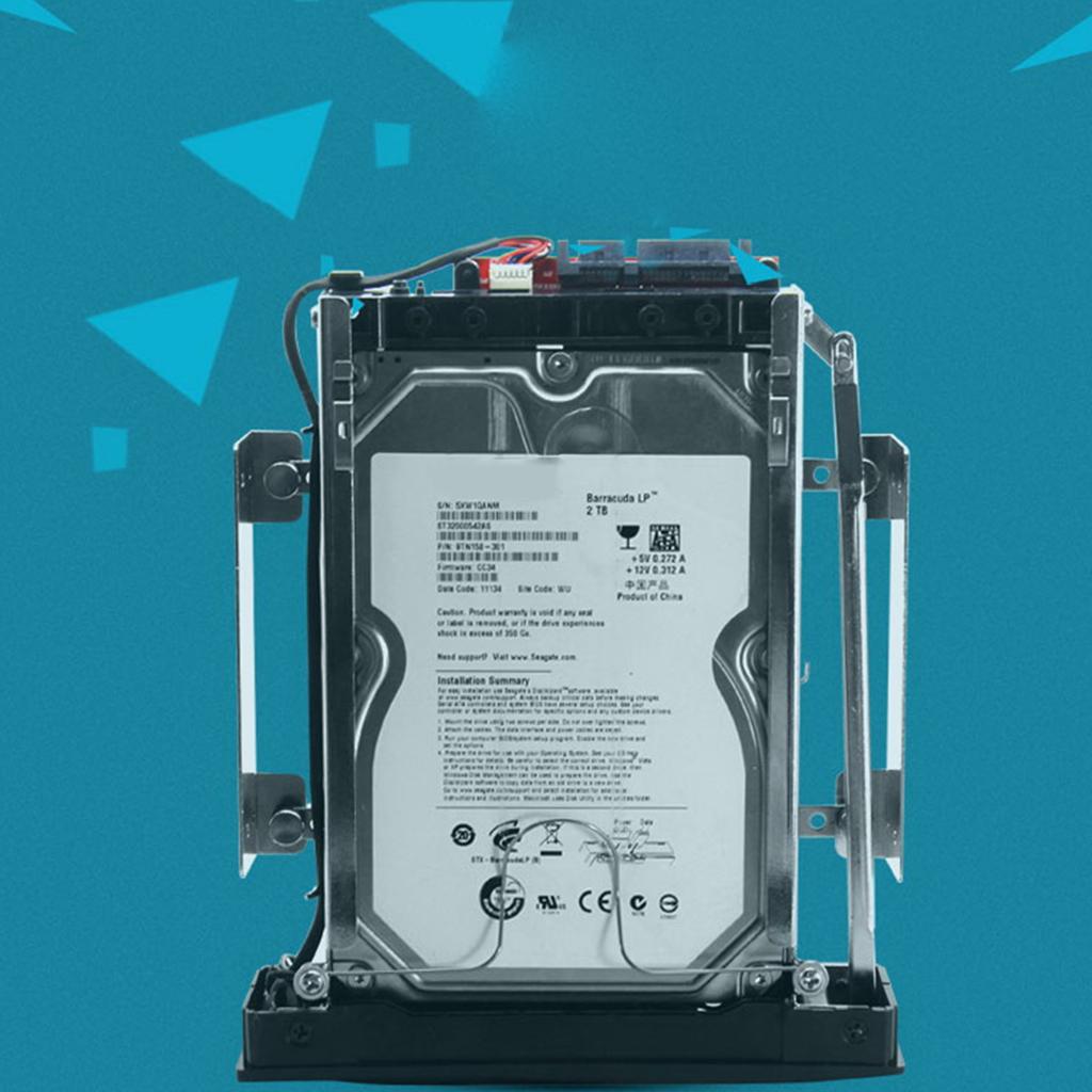 3.5'' HDD SATA Hot Swap Internal Enclosure Mobile Rack Caddy & Key Lock #2