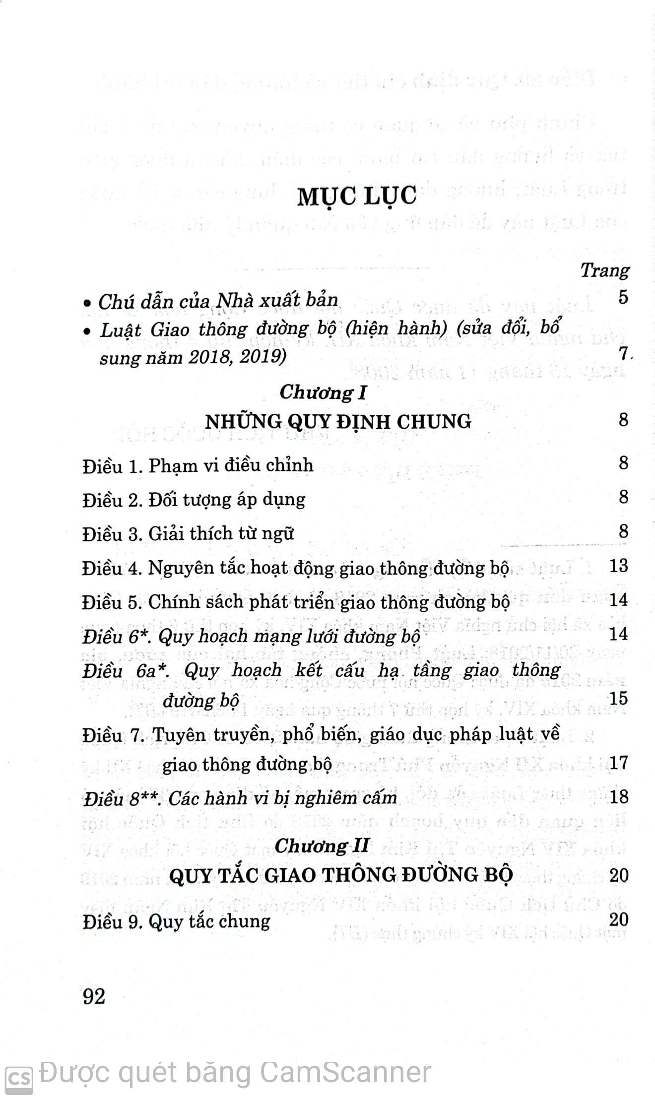 Luật giao thông đường bộ