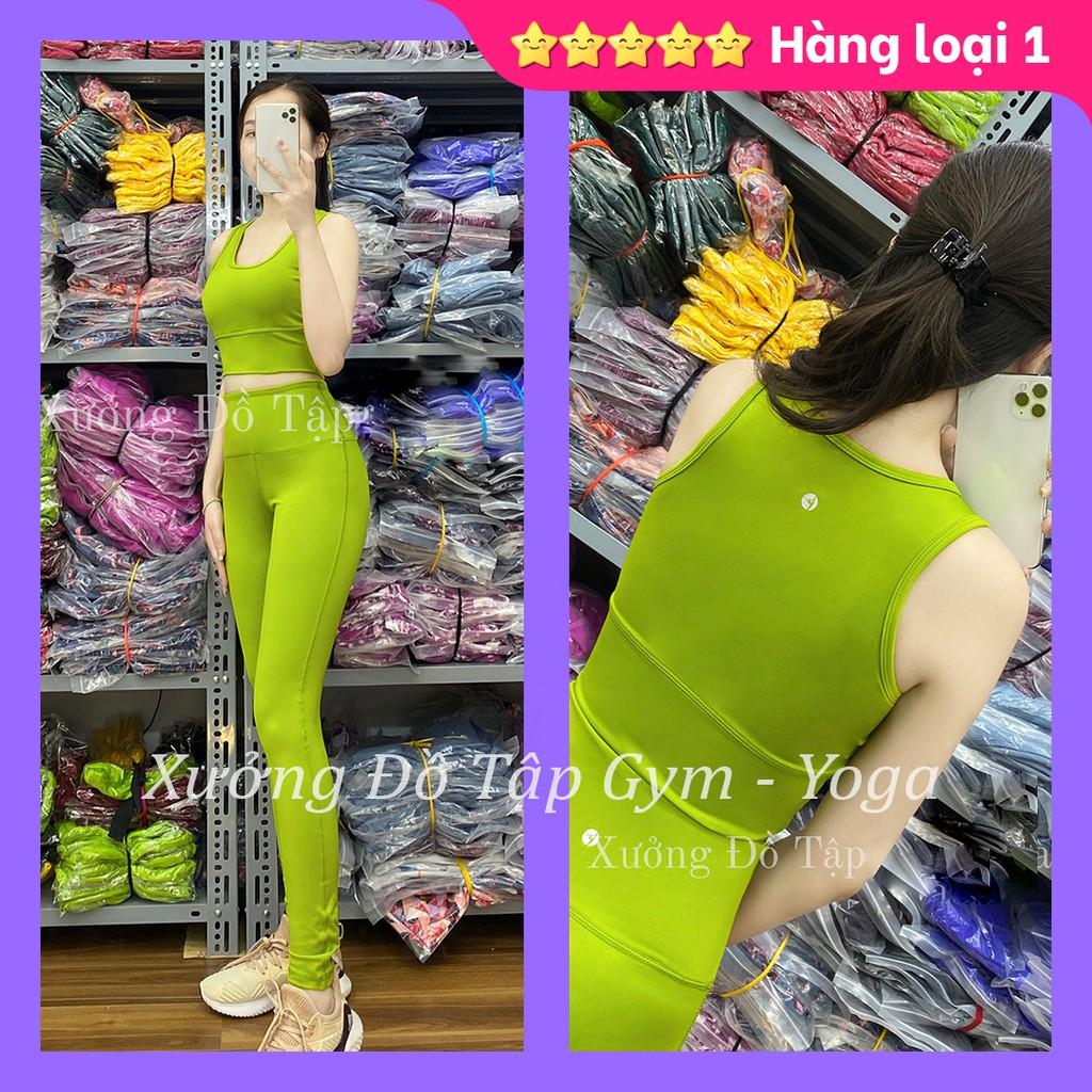 Hàng thiết kế độc lạ - Cam kết ảnh và video thật 100% - SET ĐỒ TẬP - Yoga, Gym, Aerobic - Xanh xước nhạt