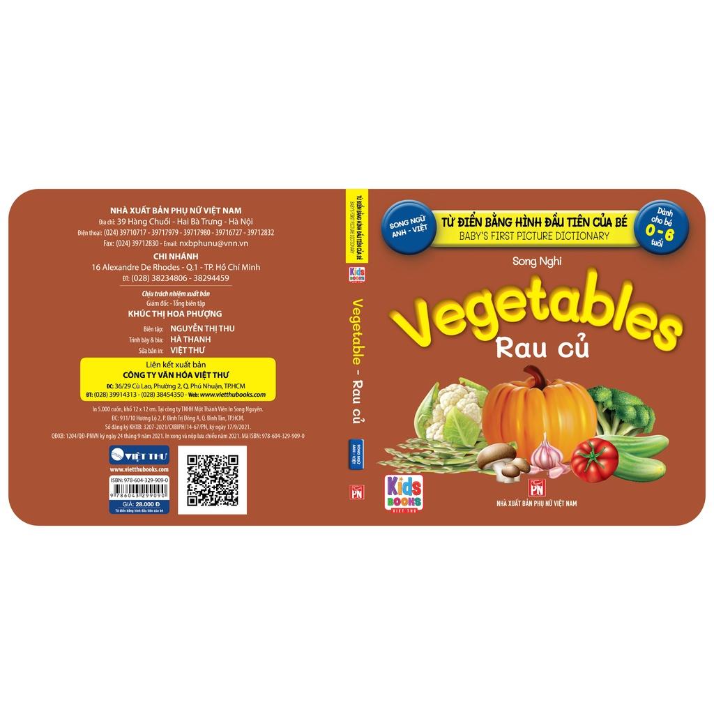 Sách - Baby'S First Picture Dictionary - Từ Điển Bằng Hình Đầu Tiên Của Bé - Rau Củ - Vegetable