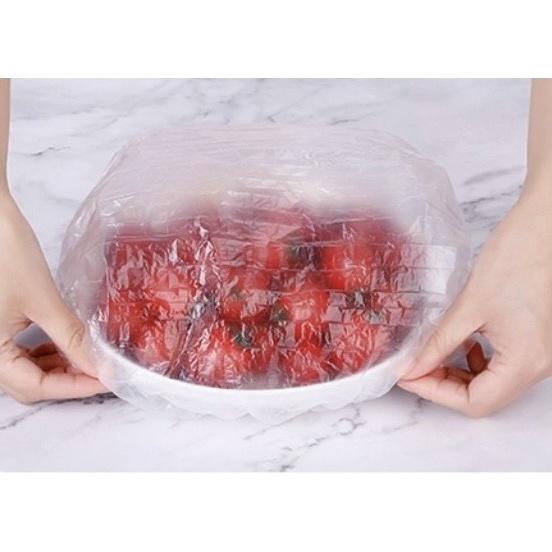 Set 100 Màng Bọc Thực Phẩm Hình Gấu Co Dãn Tái Sử Dụng Phù Hợp Mọi Hình Dạng