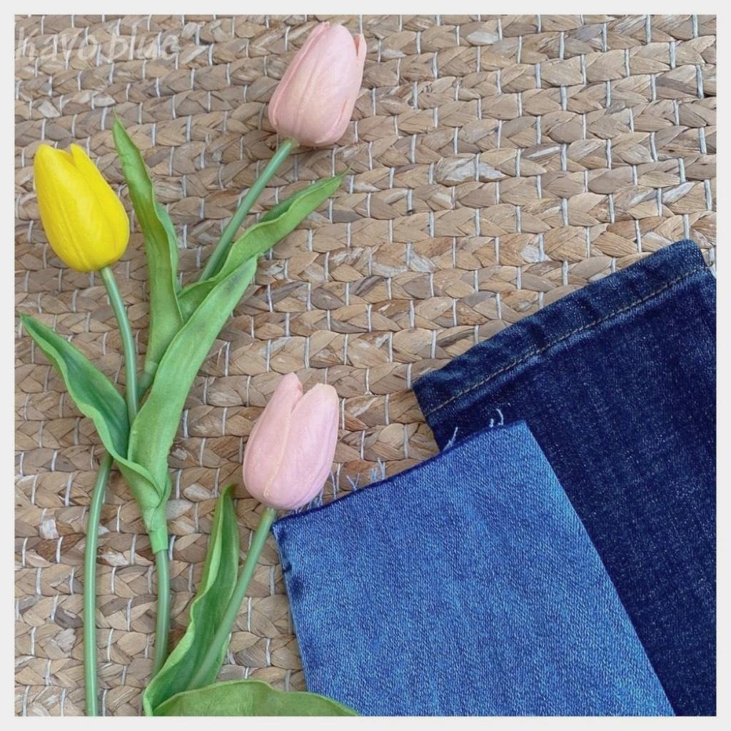 Quần Bò Nữ Skinny Dáng Ôm KAVO BLUE màu Bạc Co Giãn - M52