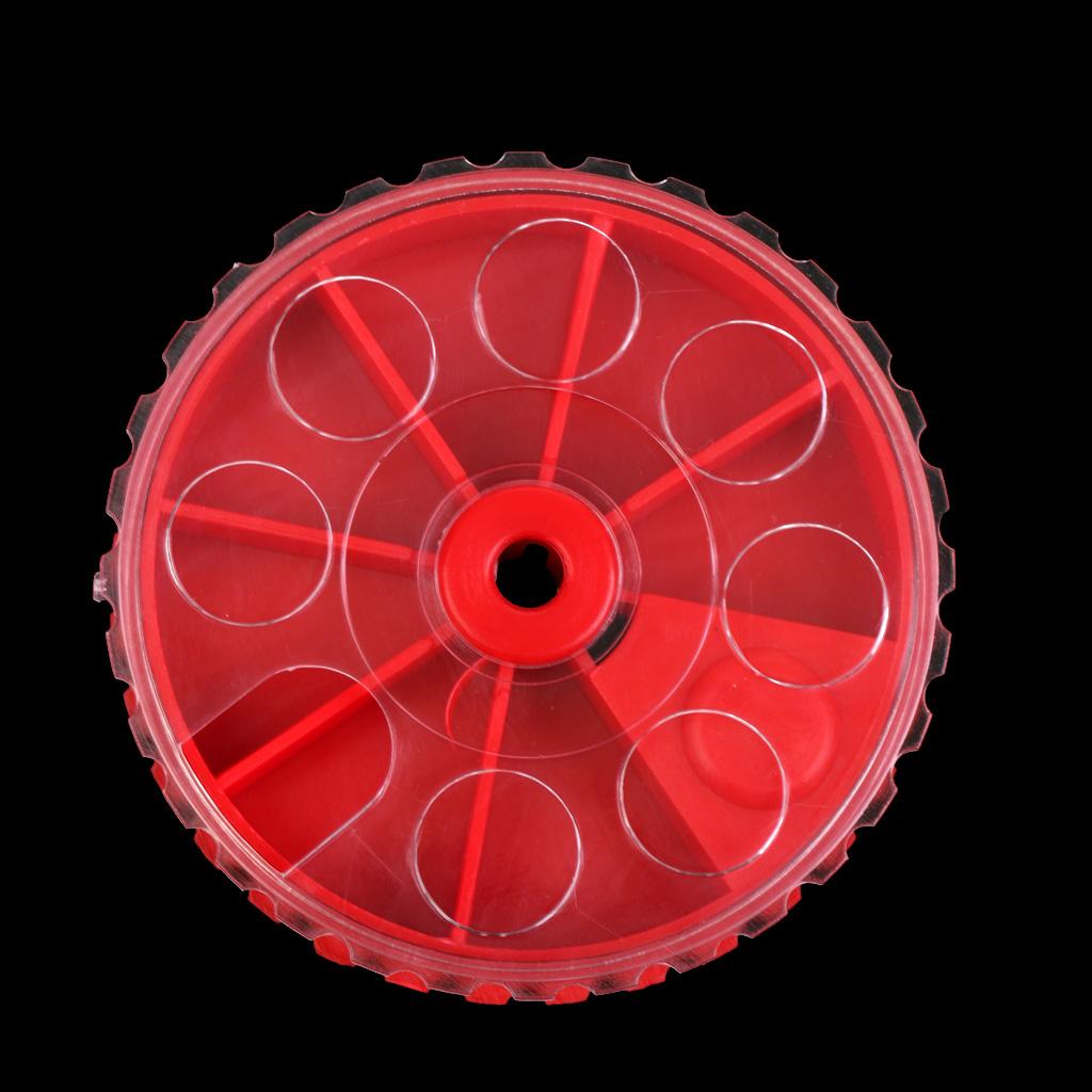 Plastic Fishing Sinker Weights Storage Portable Terminal Fishing Tackle Red