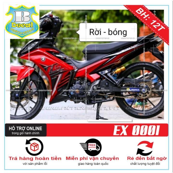 TEM RỜI EX 2011 LC ĐỎ ĐEN