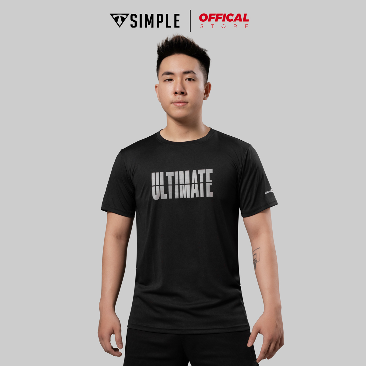Áo Thể Thao Nam TSIMPLE cổ tròn tay ngắn tập gym vải thun lạnh thoáng mát co giãn chuẩn form MSSAHP008