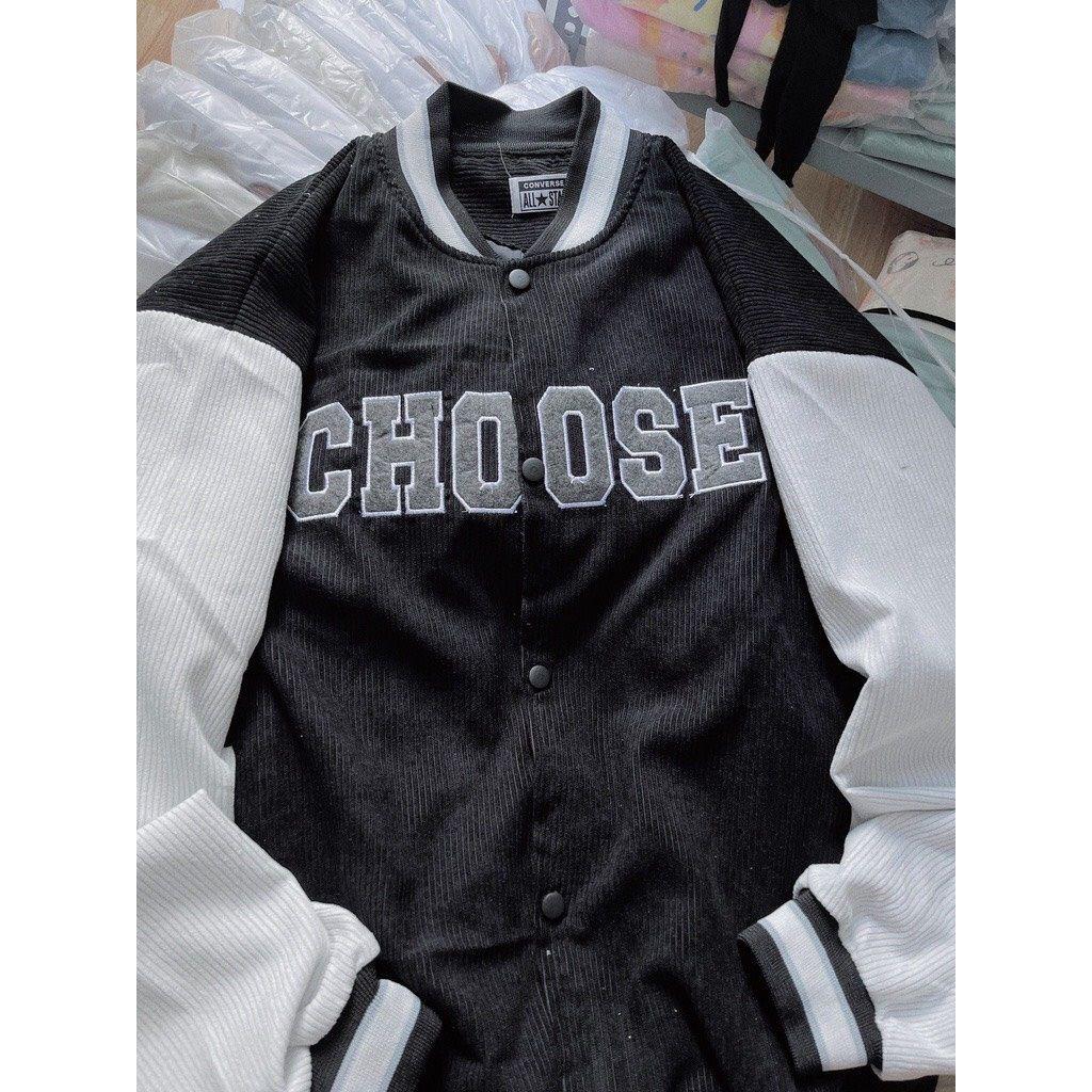 Áo Khoác Bomber Vải Nhung Form Rộng Freesize 40-70Kg Chooose Akn20
