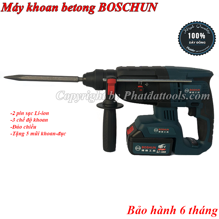 Máy khoan betong dùng pin Boshun 2-26 