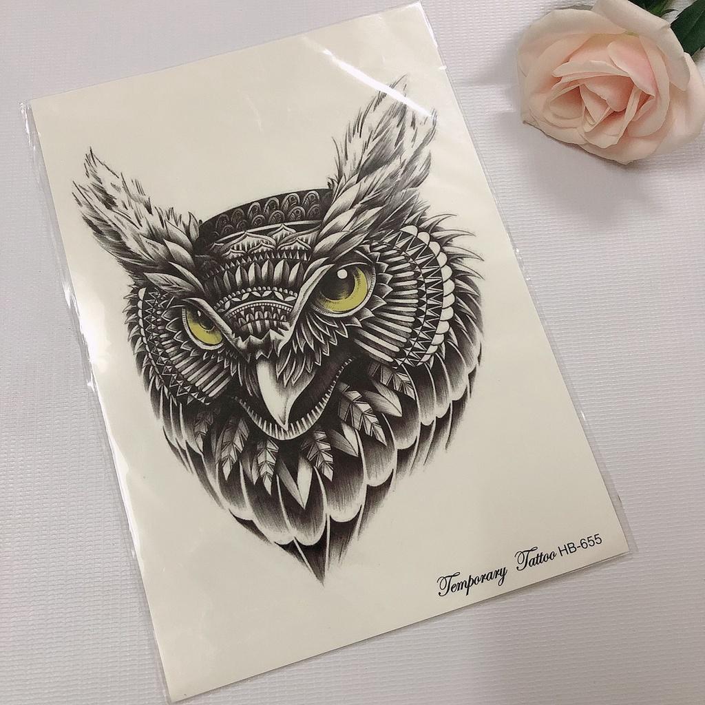 Hình xăm dán con vật siêu ngầu 15x21cm