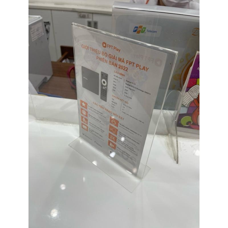 Acrylic Menu mica A4 A5 A6