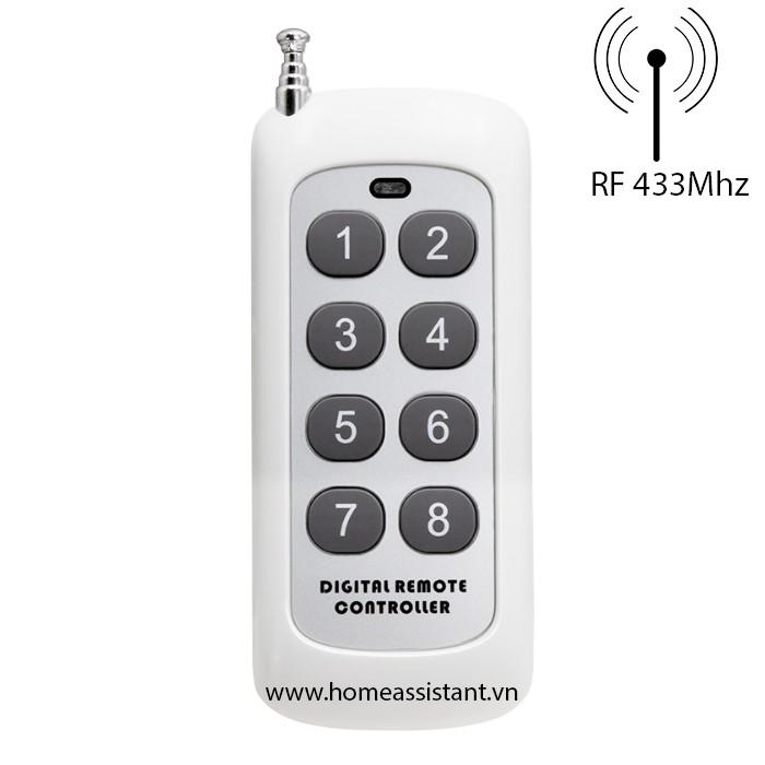 Remote 8 Nút Điều Khiển Từ Xa Phát Sóng RF 433Mhz R1.8